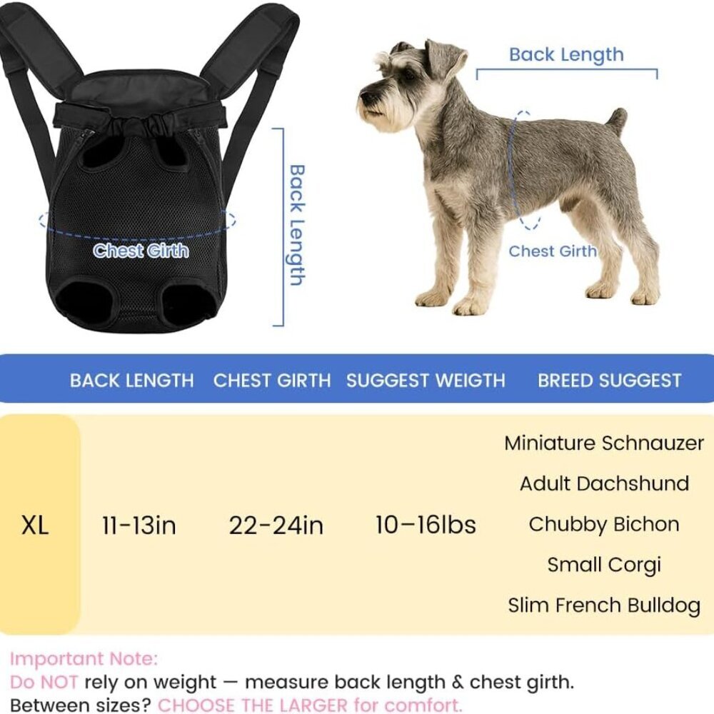 Dog Backpack Carrier XL - Picture 3 of 7